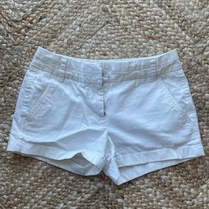 J Crew White Chino Shorts - Size 00